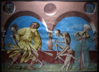 Copy of the Lost Danse Macabre by M. Manuel from the Dominican Cemetery of Bern (1512-20)